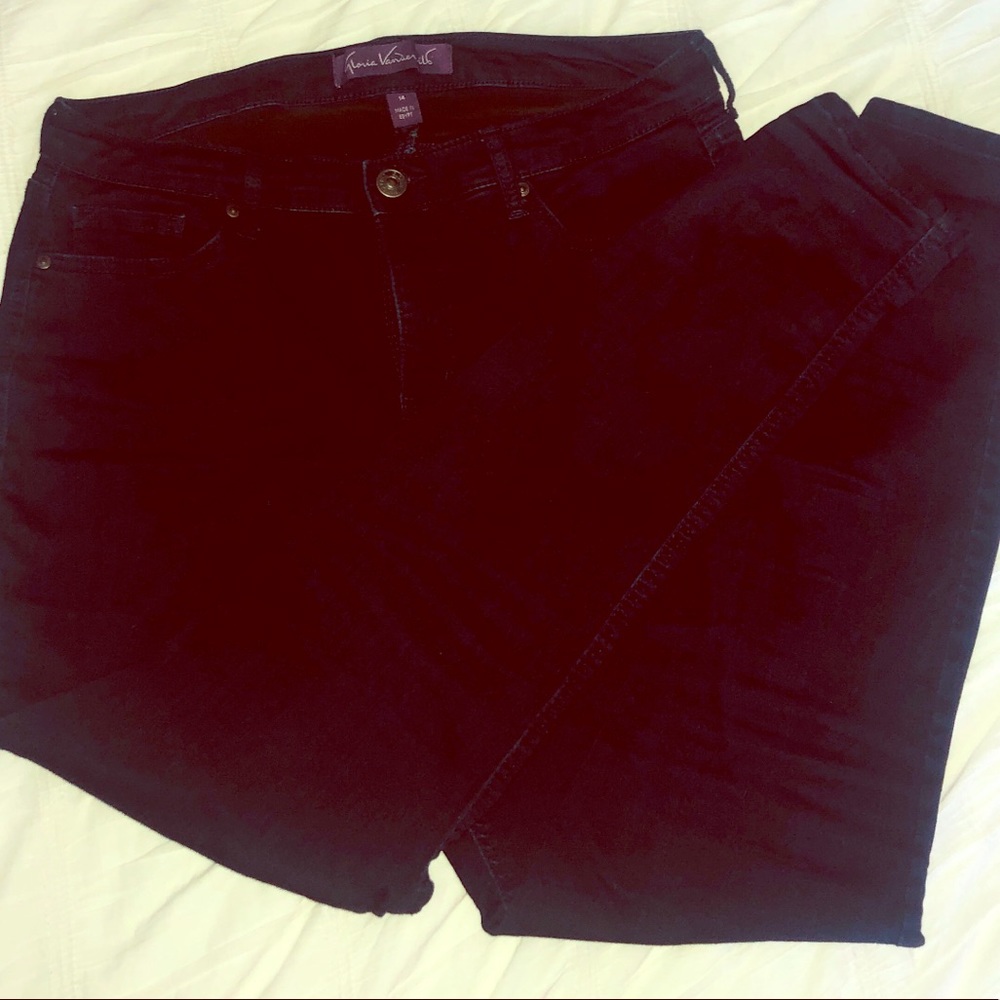 Dark wash blue jeans